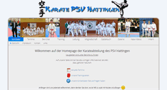 Desktop Screenshot of karate-psv-hattingen.de