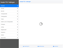 Tablet Screenshot of karate-psv-hattingen.de